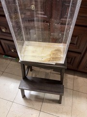 Handmade Vertical Rectangular Tower Acrylic Enclosure 19.5 Inch Tall 17 lbs