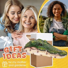 Realistic Floating Alligator Head Decoy for Ponds & Pools – Premium Quality Croc