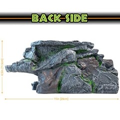 Cliff & Cave Hideout Rainforest Series – Reptile Ledge Hide Basking Rock Terr…
