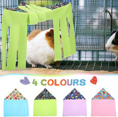 4 Pcs Guinea Pig Hideout Small Animal Corner Fleece Hideaway Cute Ferret Hammock