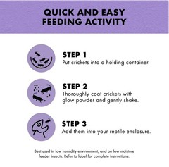 Zilla Cricket Glow Powder Florescent Reptile Calcium for Insectivores 4 oz [B26]