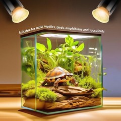 Versatile 2-Pack 75W UVA UVB Heat Lamps for Snakes, Lizards & Turtles