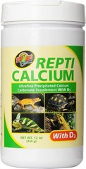 Zoo Med Repti Calcium with D3 Reptile Supplement Powder 12-Ounce 6-Pack