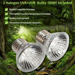 Reptile Lamp Pet Heat Lamp Bulb Turtle Basking Light Bulbs 75W UVA+UVB 3.0