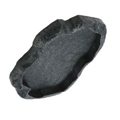 Green M ABS Resin Reptile Feeder Bowl For Tortoise Lizard