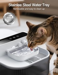 Chumajor 3.5L Wireless Cat Water Fountain with No Filters, 180-Day Battery & …
