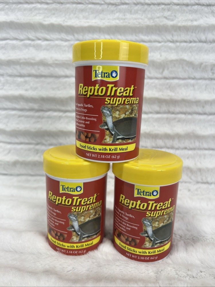 Tetra ReptoTreat Suprema 2.18 Ounces, Food Ounce (Pack of 3) Turtle Frog Food