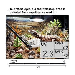 AH-UVCBA Light Meter,Test the UV Index of UVB | UVC,Irradiance Intensity of U…