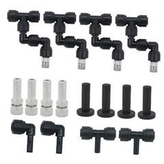 4 Pack Reptile Mister Nozzles，Reptile Misting Nozzles 1/4”, Reptile Fogger