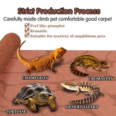 MCLANZOO 2PCS Reptile Carpet 20 Gallon, Pet Terrarium Liner, Reptiles Cage Ma…