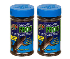 2-Packs Zoo Med Aquatic Frogs & Tadpoles High Sinking Healthy Food Micro Pellet