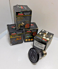 4- Fuxin 75W Ceramic Heat Emitter Reptile Heat Lamp No Light Emitted