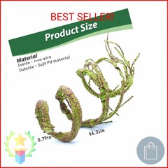 PINVNBY Flexible Bend-A-Branch Jungle Vines Pet Habitat Decor Reptile Plants Ter