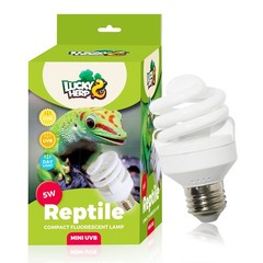 5W 5.0 Mini UVA UVB Reptile Light, Tropical, Compact Fluorescent Bulb, Tank