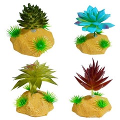 Fish Tanks Grass Landscaped Decoration Terrarium Habitat Decors for Succulents