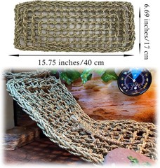 Reptile Hammock,Large Lizard Lounger,Bearded Dragon Tank Accessories Natural Sea