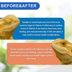 NUTRIARISE Reptile Vitamin A Supplement – Eye Health Support for Lizards,…