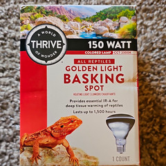 Thrive Golden Light Basking Spot 150W Golden Reptile Heat Lamp Bulb, 1 Count