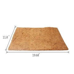 Hamiledyi Reptile Carpet Natural Coconut Fiber Tortoise Carpet Mat 