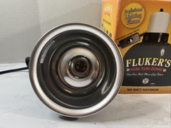 Fluker’s Sun Dome Reptile Lamp Deep Dome Flush Mount Fixture, 8.5 in, Black