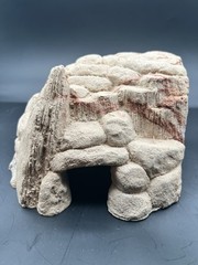 Imagitarium Marbled Reptile Cave Hide Large Basking Rock Resin Gecko Snake Heavy