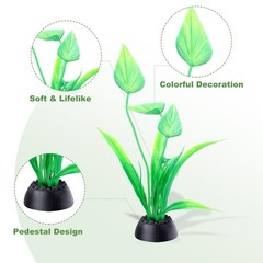 Aquarium Plants 16P, Plastic Fish Tank Plants, Different Types Artificial Dec…
