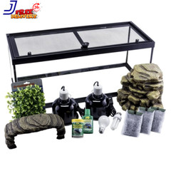 fauna 20-Gallon Deluxe Aquatic Glass Turtle Tank Starter Kit FREE SHIPPING