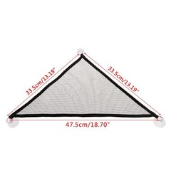 2Pcs Hanging Reptiles Bed Suction Cup Mesh Hammocks Lizard Habitat Ornaments