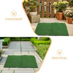 2Pcs Durable Turtle Floating Platforms with Simulation Grass Turf for Aquarium
