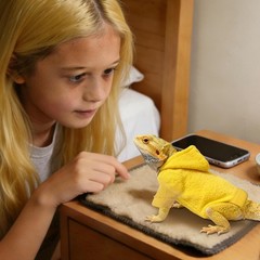 Lizard Clothes,Handmade Soft Reptile Coat, For Bearded Dragon Reptile Pets ﻿