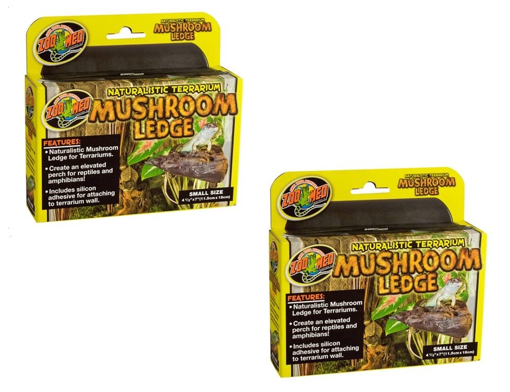 Zoo Med Naturalistic Terrarium Mushroom Ledge Small (7″ Long x Multi-colored