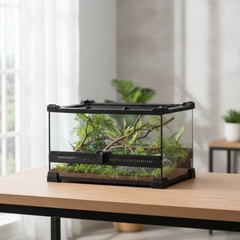 Reptile Terrarium Ventilated Terrarium with Screen Top Reinforced for Pet
