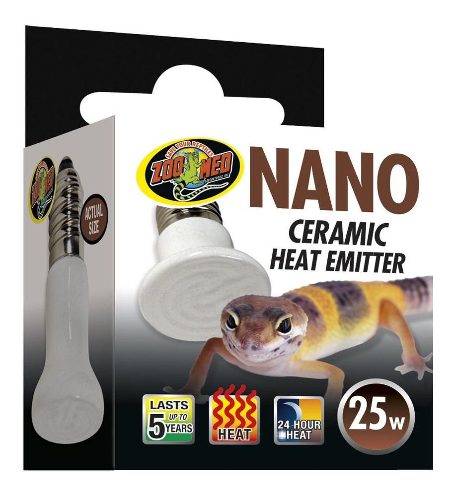 Zoo Med Labs 25W Nano Ceramic Heat Emitter 24 Hour Heat Lasts 5 Years