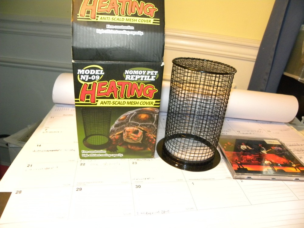 NEW NIB Nomoy Pet Reptile Heating Anti-Scald Mesh Cover Model NJ-09 round