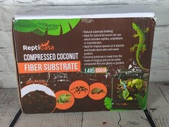 Repticasa Compressed Coconut Fiber Expandable Reptile Substrate – 1.4lb Brick