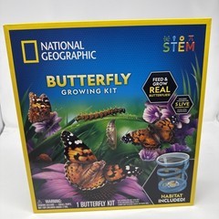 New! NATIONAL GEOGRAPHIC Butterfly Growing Kit – Butterfly Habitat Kit