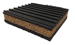 Cork & Rubber Anti Vibration Pads 6″ x 6″ (Package of 4) 6″ X 6″ X 7/8″