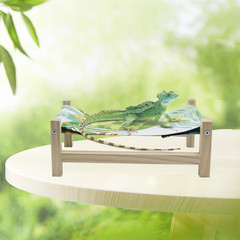 Bearded Dragon Bed, Wooden Reptile Sleeping Hammock, Bearded Dragon Tank Accesso