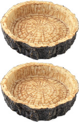 2 Pack Reptile Food Bowls – Reptile Water and Food Bowls, Novelty Food