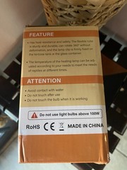 REPTI HOME Ceramic Heating Lamp Holder Clamp Light Fixture for Reptiles