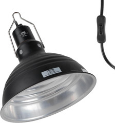 Reptile Light Fixture 8.1inch- Lightweight Aluminum Reflector Dome Reptile Light