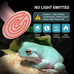 Energy Efficient 150W Ceramic Heat Bulb – Ideal for Reptiles and Poultry, 2 Pack