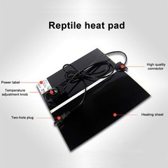 MQ Reptile Terrarium Heat Pad with LCD Digital Aquarium 5W, 5.5*6 in