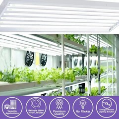 Konideke F54T5/865/HO 54 Watt 46 Inch T5 Fluorescent Tube Light Bulb, T5 54W Gro