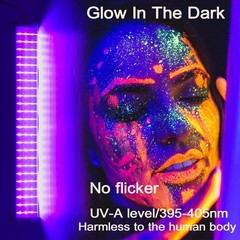 Upgrade 25W LED Black Light Bar – 72 UV Big 1 Count (Pack of 1),