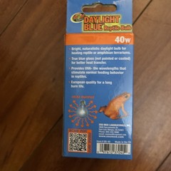 Zoo Med Daylight Blue Incandescent Bulb for Reptile 40W DB-40 (1 Unit) NEW