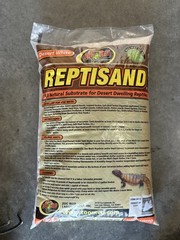 ReptiSand 12 Lbs – All-Natural Desert White Substrate for Reptile Habitats