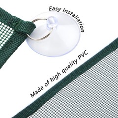 2 Pcs Reptile Hammock, Chameleon, Geckos Swing, Climbing Net, Black, Green