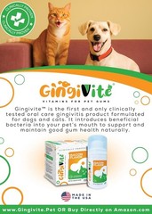 GINGIVITE Dog Teeth Cleaning Gel Vet Approved | Eliminate Plaque, Tartar Bad…