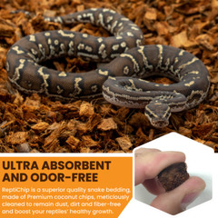 ReptiChip Reptile Substrate Coconut Chip Brick for Snake and Lizard Bedding